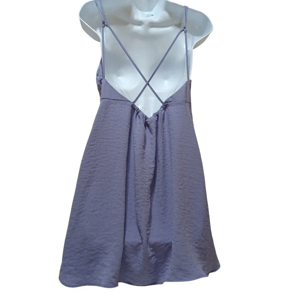 Urban Outfitters Womens‎ M Mini Slip Dress Lavender Y2K Coquette Babydoll NWT